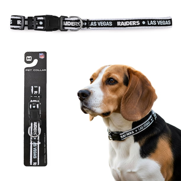 Collar NFL para perro raza mediana Las Vegas Raiders 100% oficial