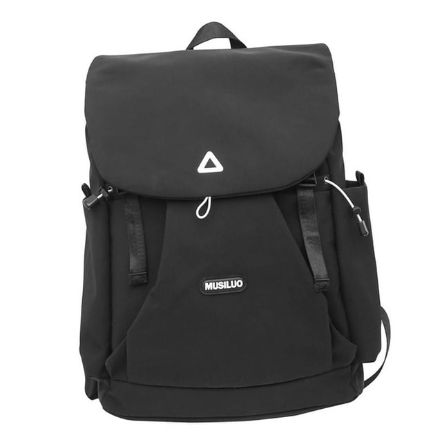 Mochila de viaje de gran capacidad para la universidad, ideal para adolescentes, mujeres, hombres y negocios. Negro