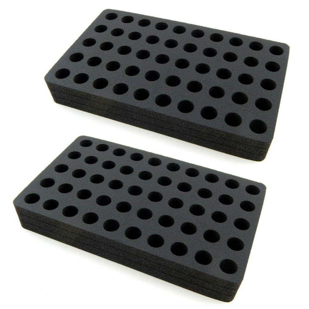 Polar Whale 2 Cryogenic Vial Racks Black Foam Storage Rack Holder