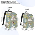 thumbnail image 4 of Naloa Canvas Backpack for Men Women Cute Farm Birds Print Rucksack Casual Travel Daypack Large and Small Durable College Tote Satchel Bookbag for Teens, 4 of 8