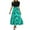 Mint Green, variant on vigerkar Maxi Dresses for Women Summer Short Sleeve Floral Long Dress Elegant Party Cocktail A Line Flowy Fall Dress Mint Green, S
