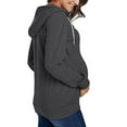 thumbnail image 4 of ZTTD Womens Maternity Pregnancy Casual Long Sleeve Zip Up Hoodie Sweatshirt With Pockets Blouse, 4 of 9