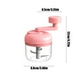 thumbnail image 3 of Hand Food Chopper under $5! CQCYD Handheld Food Chopper for Garlic Vegetables and Meat, Manual Vegetable Chopper with Stainless Steel Blades, 250ml Mini Food Processor for Kitchen Cooking, 3 of 6
