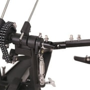 Topcobe Drum Pedal Black Steel Professional Double Bass Dual Foot kick Double Chain Drive Percussion Drum Set