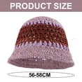 thumbnail image 2 of Sombrero de paja con circunferencia de 56-58 cm, sombrero de verano para mujer, parasol, protector solar, sombrero para el sol junto al mar, sombrero de pescador hueco y transpirable, 2 of 5