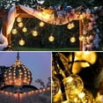 thumbnail image 4 of Globo De Cristal Luces Solares De Cadena Al Aire Libre Luces Solares Impermeables Con 8 Modos De Iluminación Para Jardín 2 Uds 50 Led 32 Pies Sweethay HA044804-01, 4 of 6