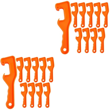 OUNONA 20 pcs  Reusable Gallon Bucket Openers Paint Barrel Lid Can Openers Opening Tool