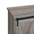 thumbnail image 3 of Pemberly Row 32" Farmhouse Sliding Barn Door Wood Accent Chest in Gray Wash, 3 of 4
