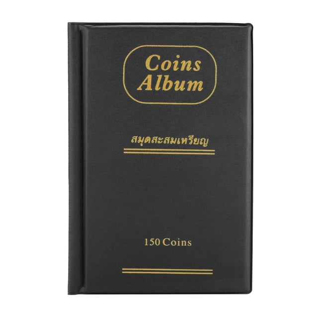 Álbum De Monedas De 150 Bolsillos, Libro De Colección De Penny, Álbumes De Monedas Para Pasaporte, Coleccionista De Monedas, Caja De Almacenamiento De Exhibición De Especies De Dinero Yuarrent EL013318-02