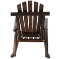 thumbnail image 2 of Wooden Oversized Porch Rocker Chair With Wide Seat and Tall Backrest,High Back Smooth Rocking Chairs for Outdoor & Indoor, 2 of 9