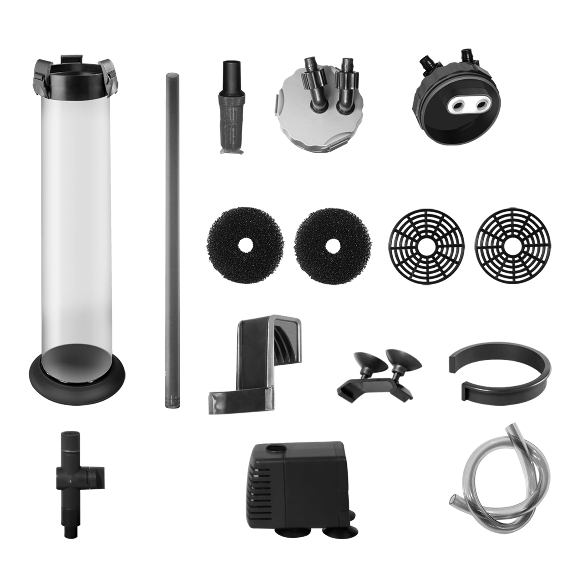 Aquatop 95GPH Aquarium Media Reactor with pump, 10-75 Gallon Fish Tank Capacity, MR-20