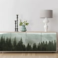 thumbnail image 2 of Idea4wall 5pcs Woodland Forest Fir Trees Nursery Decor Stick Wallpaper Removable Wall Murals Large Wall Stickers for Home Decoration, 48"x120", 2 of 5