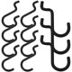 thumbnail image 1 of unbranded 24Ud Utilitarios Negros Para Pegboard De Taller Fáciles De Instalar, 1 of 8