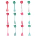 thumbnail image 4 of Cepillo Limpiador Facial Minnieouse Silicona Portátil Masaje Facial Doble Cara Verde Blanco 1 Cabeza, 4 of 6