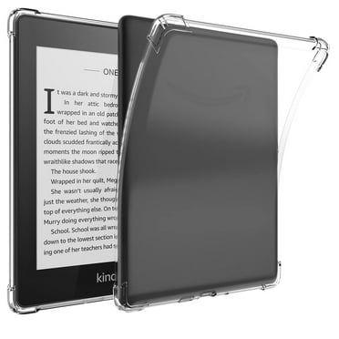 AUshell for Kindle Paperwhite 10th Generation 2018 Release (Model Number: PQ94WIF).Case with Clear Transparent Back and TPU Shockproof Frame Cover,  Clear