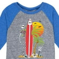 thumbnail image 3 of The Nightmare Before Christmas - Jack Sunset Beach - Toddler And Youth Raglan Graphic T-Shirt, 3 of 4