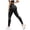 Black, variant on Womens Legging Skin Friendly Breathable Butt Lifting Celsior Compression Leggings(Grey,XXXXXL)