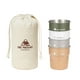 thumbnail image 5 of 4 tazas de acero inoxidable para acampar, vasos para beber con bolsa de transporte, capacidad de 300 ml, taza para beber, taza de café para viajes al Estilo A, 5 of 8