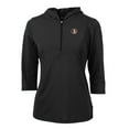 thumbnail image 2 of Women's Cutter & Buck Black Florida State Seminoles Vault Virtue Eco Pique Recycled Half-Zip Pullover Hoodie, 2 of 3
