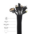 thumbnail image 3 of Funda de gestión de cables de 4 piezas, sistema de gestión de cables y cremallera para / computadora / entretenimiento hogar, organizador de perfke Managuas de administración de cables, 3 of 9