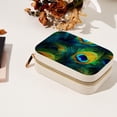 thumbnail image 7 of Peacock Feathers Velvet Portable Jewelry Display Stand and Organizer with Removable Compartment - Gift, 7 of 7