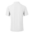 thumbnail image 7 of Hvot&aat Men Summer Casual Ventilate Top Henley Button Short Sleeve T-Shirts with Pocket Textured Outfits, 7 of 7