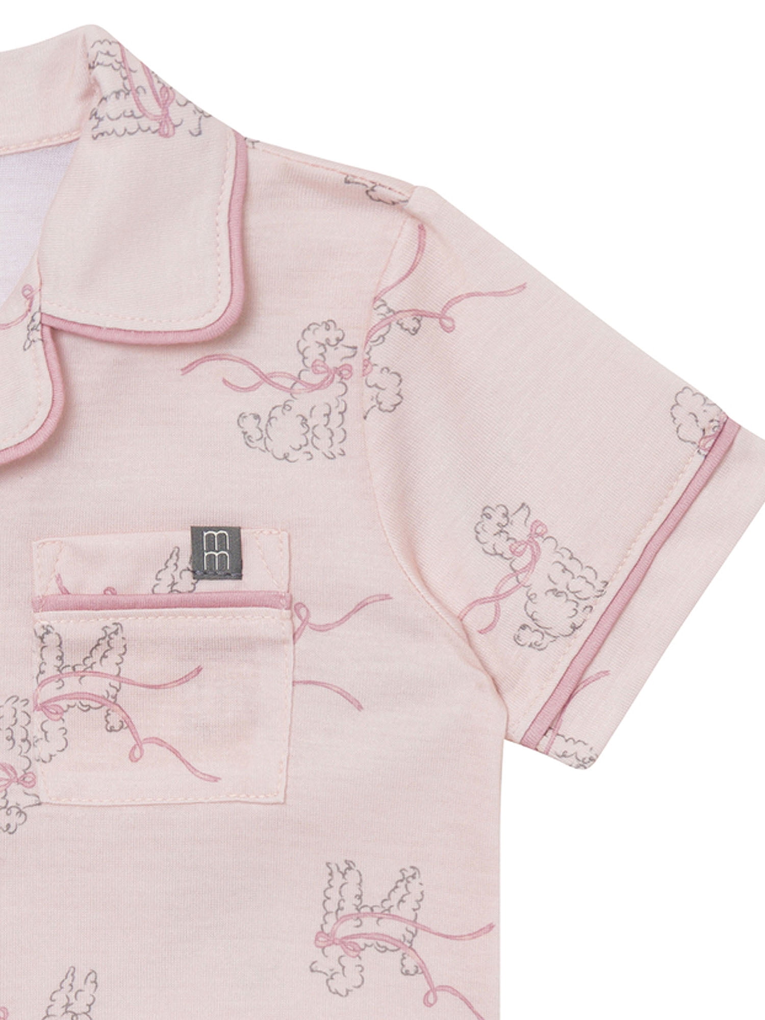 Modern Moments by Gerber Gender Neutral Coat Pajama Short Set, 2-Piece, Sizes 12 Months - 5T