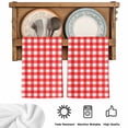 thumbnail image 5 of Red Kitchen Towels Set of 1, Country French Rustic Buffalo Plaid Modern Art Absorbent Dish Towels for Kitchen, Microfiber Hand Towel, Quick Drying Tea Towel for Cleaning Decorative Dishcloths, 5 of 7
