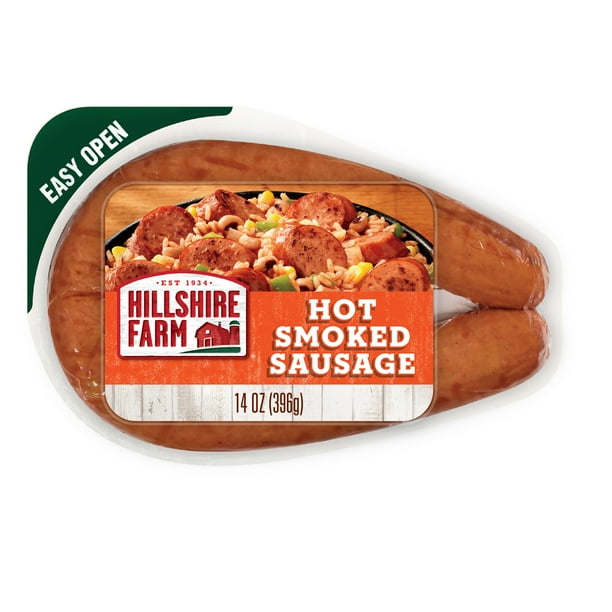 Hillshire Farm Hot Smoked Sausage, 14 oz - Walmart Business