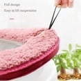 thumbnail image 4 of Plush Toilet Seat Cover Cozival Washable Plush Toilet Seat Warmer Cover with Zipper - Thick Fuzzy Green Lid for Winter Bathroom Comfort, Easy to Install & Clean, Winter Toilet Seat Warmer, C, 4 of 9