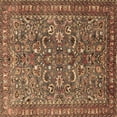 thumbnail image 1 of Ahgly Company Indoor Square Persian Brown Traditional Area Rugs, 6' Square, 1 of 4