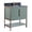 Mint Green, variant on Fine Fixtures Serenity 24 in. W x 18 in. D x 33.5 in. H Bathroom Vanity in White Matte with Black Sintered Stone Top in White with Black Hardware