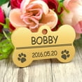 thumbnail image 6 of Pet Artist Personalized Bone Shape Dog Tags Engraved Pet Puppy ID Name Stainless Steel S-L, 6 of 10