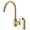 Brushed Bronze, variant on Danze Parma Single Handle Kitchen Faucet with Side Spray, Chrome