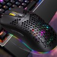 thumbnail image 1 of Souris de Jeu Filaire, Souris Optique Filaire 8000 DPI avec Rétroéclairage RGB, 6 Boutons de Programmation, Souris d'Édition Macro pour Ordinateur Portable, 1 of 8