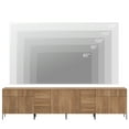 thumbnail image 5 of 126" Long Modern Reeded Dresser TV Stand with Adjustable Sheves, Entertainment Center with Drawers, Wooden TV Console with Storage for Living Room, 5 of 8