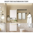 thumbnail image 7 of 10-Piece Matte Black Bathroom Hardware Set Towel Bar Set for Bathroom Include 24 inch Towel Bar Towel Ring TP Holder Coat Hooks Stainless Steel Wall Mounted Towel Holder Set, 7 of 7