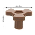 thumbnail image 2 of FOMIYES 4Pcs Dark Brown Microwave Oven Turntable Coupler Plastic Shaft for Smooth Rotation Repair, 2 of 8