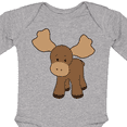 thumbnail image 4 of Inktastic Cute Moose Boys or Girls Long Sleeve Baby Bodysuit, 4 of 5