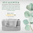 thumbnail image 3 of STYLINEN 100% Tencel Sheets Twin Size Bed Sheets 3pc Set, 100% Eucalyptus Lyocell Sheets Set, Silky Soft & Smooth, Breathable, 16" Deep Pockets, 1 Fitted, 1 Flat, 1 Pillowcase (Twin, Silver Pearl), 3 of 7