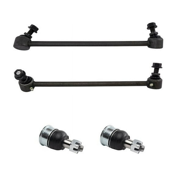 Front Ball Joint Sway Bar Link Kit 4 Piece - Compatible with 2013 - 2017 Honda Accord 2014 2015 2016
