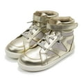 thumbnail image 2 of Old Soles Toddlers New Leader Fashion Sneakers, Gold \ Grey Suede,30 EU (13 US) M US, 2 of 7