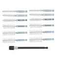 thumbnail image 4 of Bore Cleaning Brush, Bore Brushes Corrosion Resistance 1/4 Hex Shank Multifunctional Stainless Steel With 15cm Extension Rod For Household Brass Wire Yellow,Steel Wire Silver,Nylon, 4 of 8
