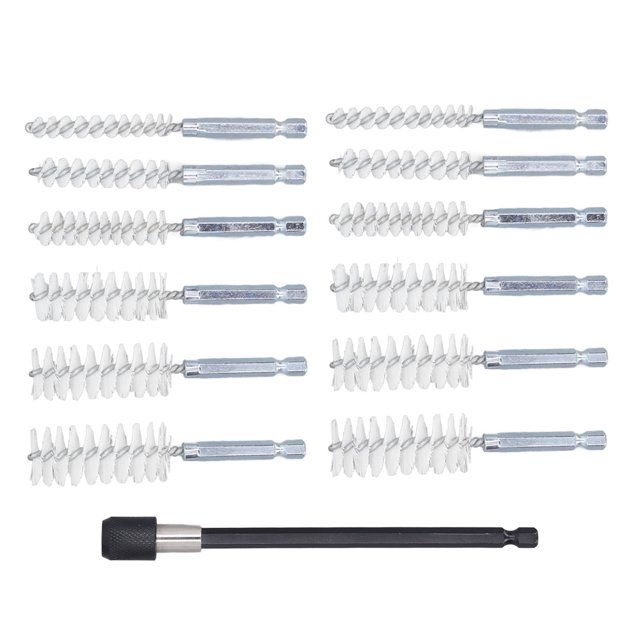 Juego de Cepillos de Limpieza de Taladro de 13 Uds Cepillo de Alambre Trenzado de Vástago Hexagonal de 1/4 Pulgadas con Varilla de Extensión de 59 Pulgadas Cepillo de ANGGREK Otros