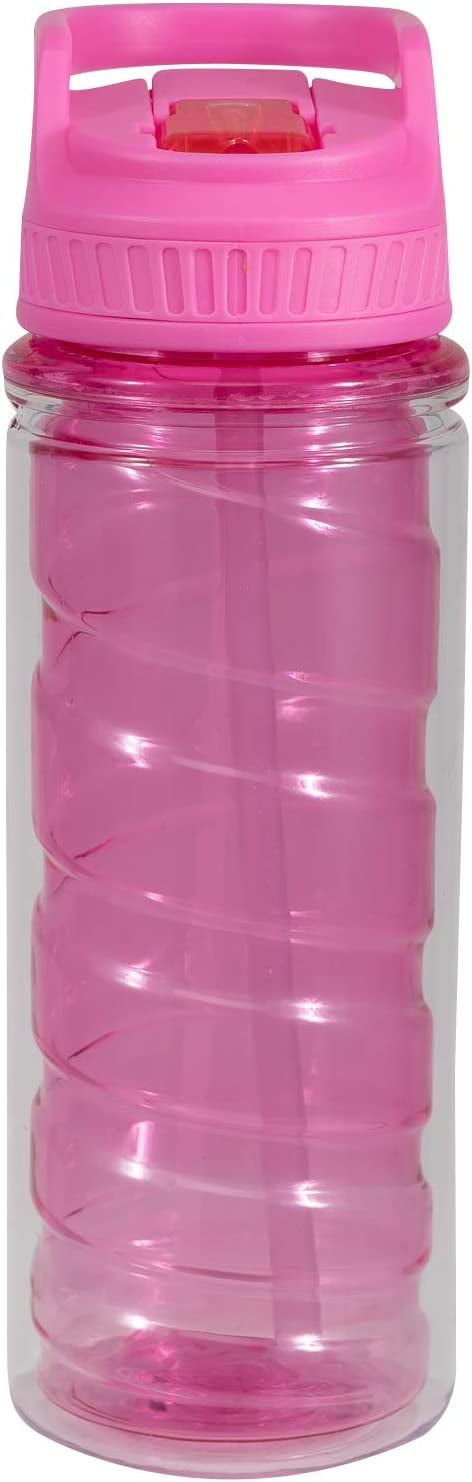 Cool Gear Rocktagon 22 oz Water Bottle with Carabiner, Blue Teal Pink or  Gray