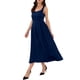 thumbnail image 4 of VESTIDOS DE MUJER INSPIRE CHIC Cuello Corazón Sin Mangas Cóctel A-Line Plisado Maxi Vestido S Azul Oscuro, 4 of 5