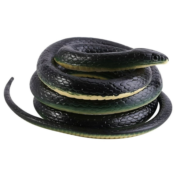BESTSKY Rubber Snakes,Realistic Fake Snakes Keep Birds Away - Realistic Fake Snakes for Garden Pest Scare