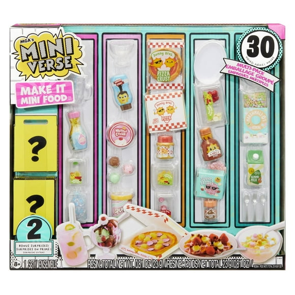 Make It Mini Food Multipack  MGA's Miniverse, Collectibles, DIY, Resin Play, Replica Food, NOT EDIBLE, 8+, COLLECT THEM ALL