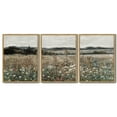 thumbnail image 2 of Drsoum Vintage Landscape Wall Art Meadow Sea of Flower Wall Prints Classic Retro Farmhouse Rustic Decorations for Office Bedroom 11x14in3pcs Natural Framed, 2 of 5