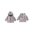 thumbnail image 2 of Chaqueta infantil con bolsillos, estampado de camuflaje, cierre de cremallera frontal, capucha y manga larga., 2 of 9